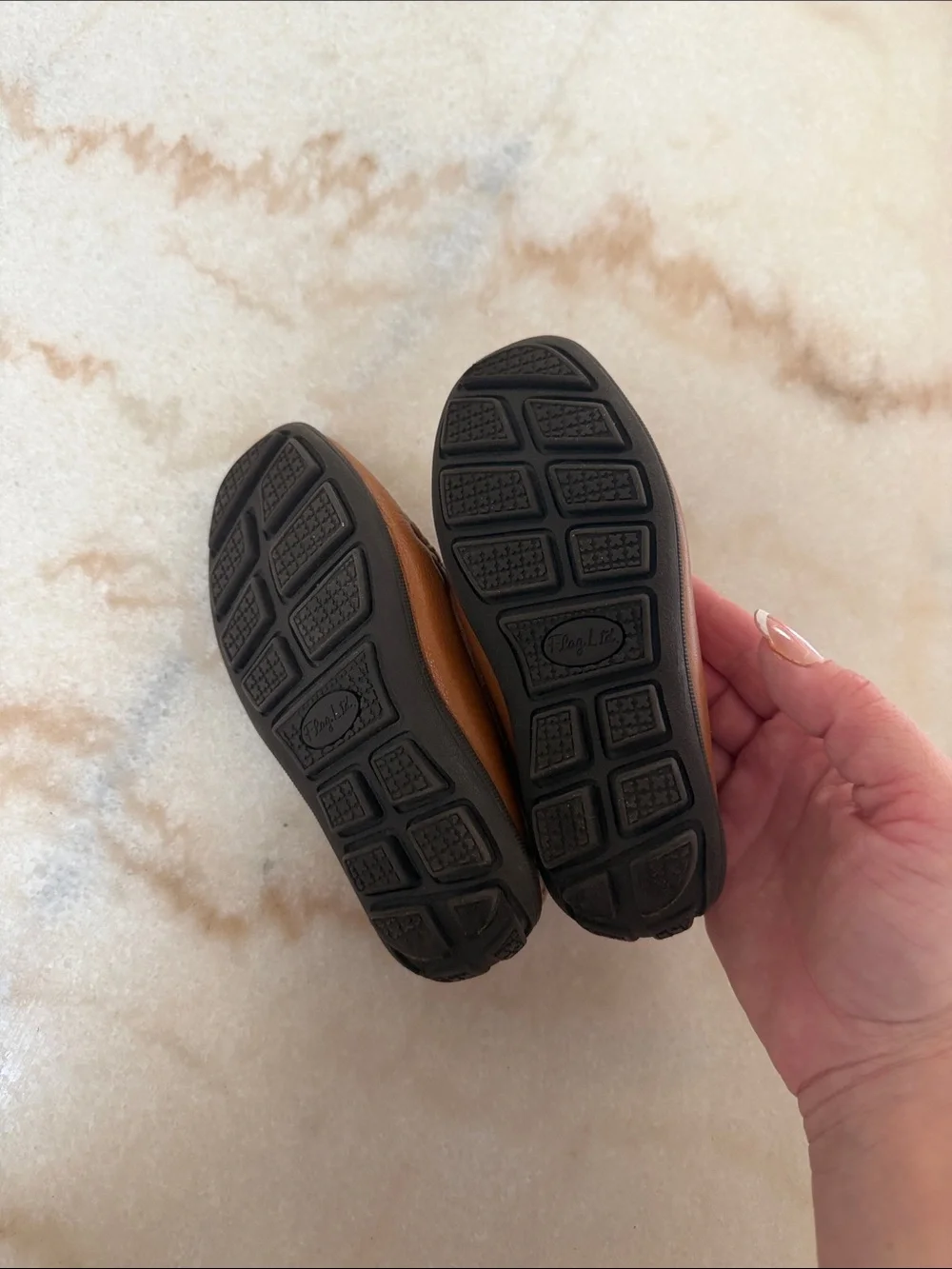 Kids Brown Leather Slip-On Loafers